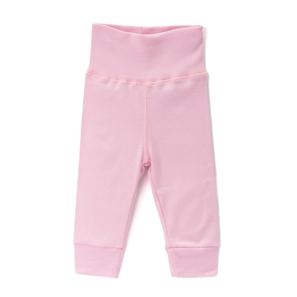 Culote bebê com pé, cós alto, alívio para cólicas e gases- Rosa Claro em Oferta na Shopee