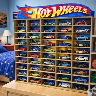 Prateleira Expositora Em Mdf Para Carrinhos Hotwheels Decorativo