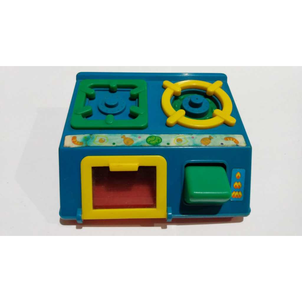 Brinquedo antigo fogão azul da winner toys 1993