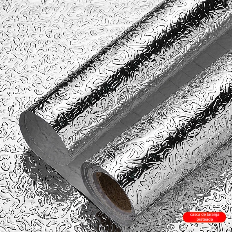 Desconto! Adesivo de ALUMINIO Cozinha - Resistente Água Óleo Fogo MEDIDAS Promoção