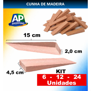 Kit Cunha de Madeira para Enxadas, Enxadão, Foice 8cm x 4cm x 2cm Ferramentas em geral. em Oferta na Shopee