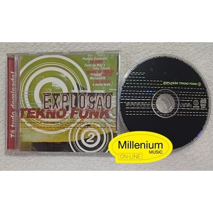 CD Explosão Tekno Funk 2 - 2001 Original Gravadora Colecionador Ótimo Estado