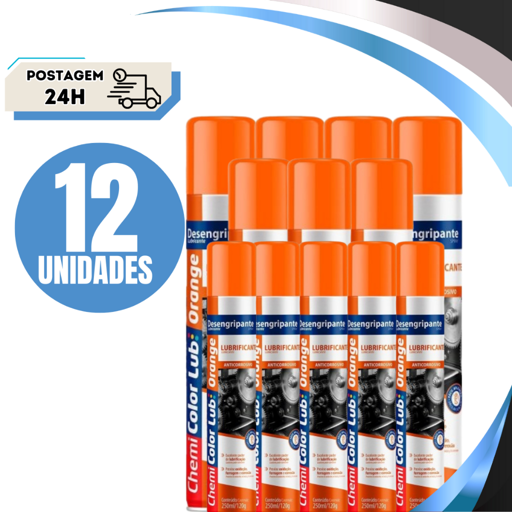 Desengripante Óleo Multiuso Chemicolor 250ml/120g em Oferta na Shopee