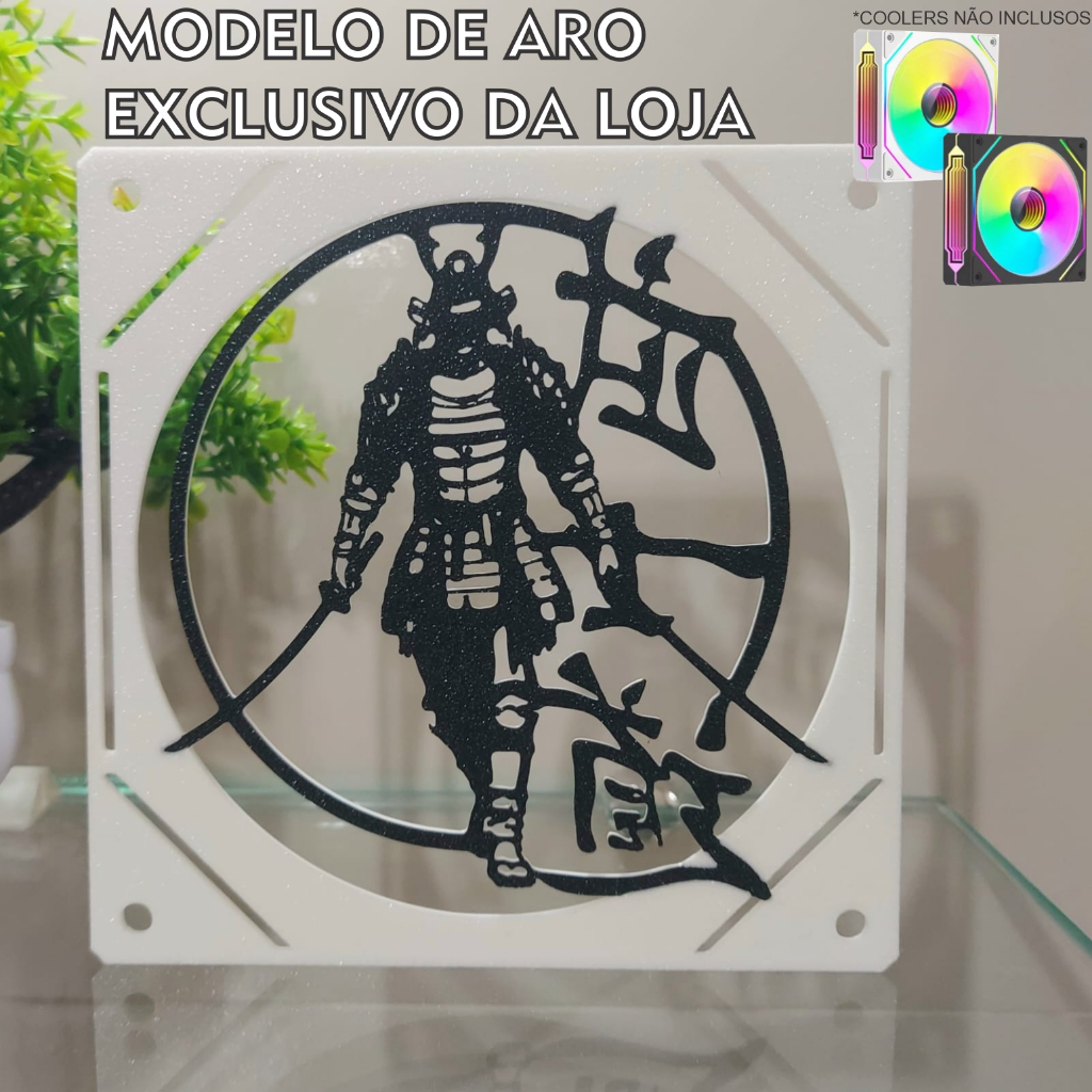 GRADE GRELHA GRILL PARA COOLER FAN 120X120MM PREMIUM EXCLUSIVO SAMURAI ANIME PC SETUP GAMER