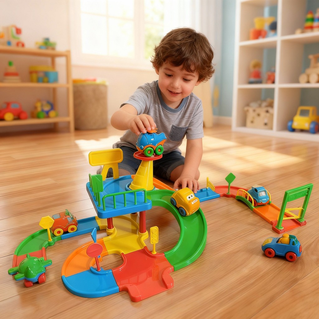 Pista Carrinho Brinquedo Infantil Corrida Educativo Super Baby em Oferta na Shopee