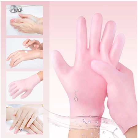 Tratamento de Gel de Silicone para Mãos - Luvas de Hidratação Intensiva Spa em Oferta na Shopee