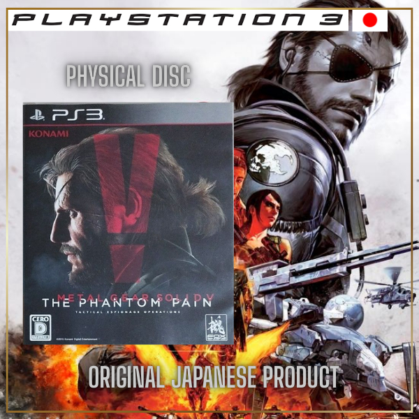🐍 Metal Gear Solid V: The Phantom Pain PS3 - Edição Original Japonesa 💎