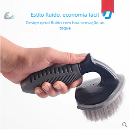 Limpador de Pneu para Carro Moto – Escova Automotiva, Cabo Emborrachado
