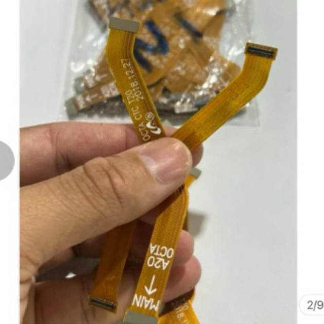 Flex Cabo LCD Main/Sub Galaxy A20 A205 N°1 | Cabo Placa Mãe | Peça Nova Reposição