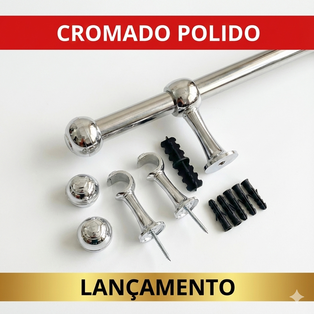O que é Varão Cortina 3m Cromado? Guia e Onde Comprar | BuscaProdutos