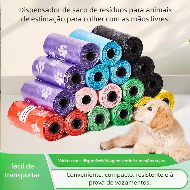 12 Rolinhos de Refil de Lixo Pet: Saquinhos para Cão, Gato e Coco em Oferta na Shopee