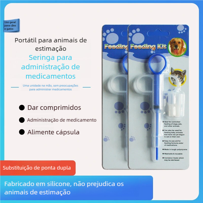 Reutilizável Seringa Aplicadora – Para Cachorro Gato, Pet Medicação