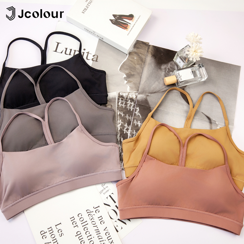 Top esportivo anticorrida feminino com sutiã integrado, para yoga/ginástica, secagem rápida e costas bonitas em Oferta na Shopee