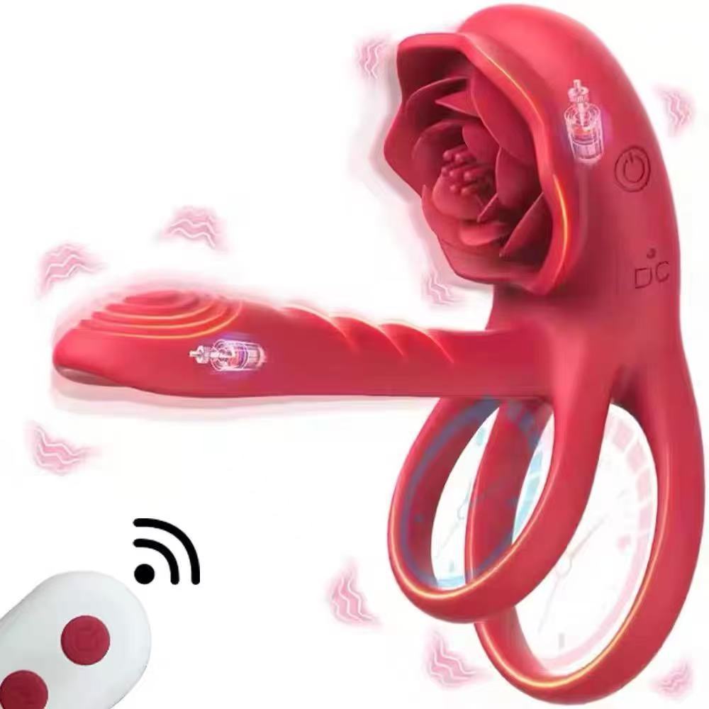 Anel Peniano Vibratório para Casal com Controle, Retarda Ejaculação, 10 Modos – BX-81SOR