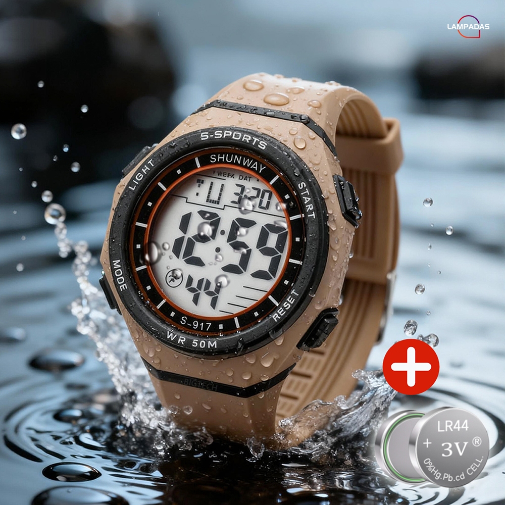 Relógio Esportivo Resistente À Água Luminoso E Com Cronômetro Perfeito Para Atividades Diárias E Esportes S917 em Oferta na Shopee