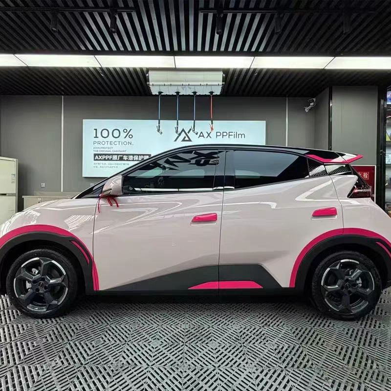 Adesivo Logo + kit4 Capa Maçaneta + Emblema Frontal BYD Dolphin Mini | Rosa/Iridescente/Preto | Acessório Carro — imagem 2 de 2