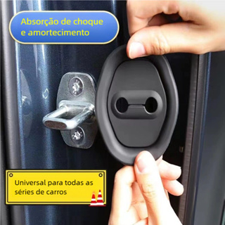 Protetor de Porta Carro Amortecedor 4 Peças - Borracha Universal para Fechadura em Oferta na Shopee