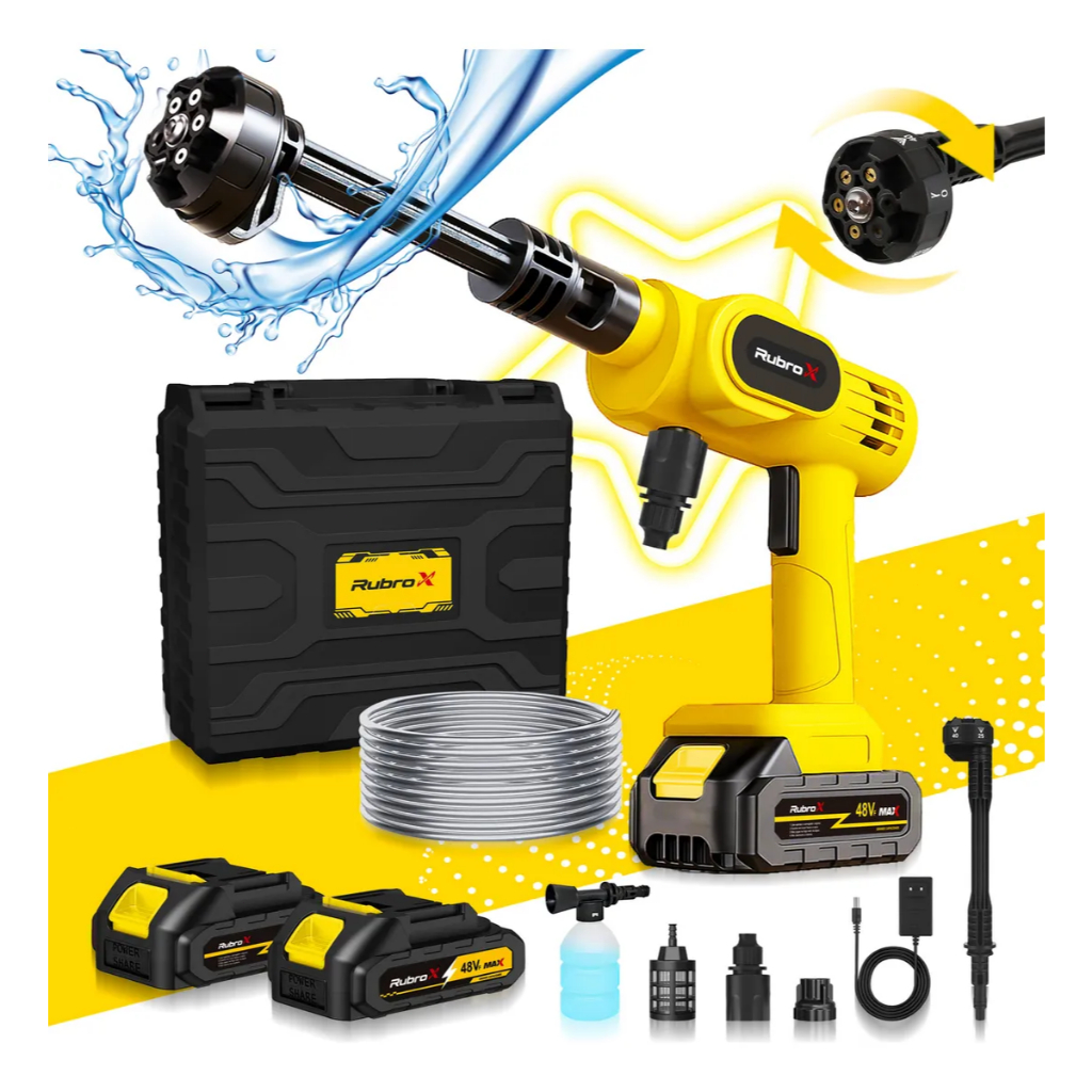 Lavadora de Alta Pressão Portátil Recarregável Para Carros E Jardins Linha Premium Pistola Lava Jato Profissional em Oferta na Shopee