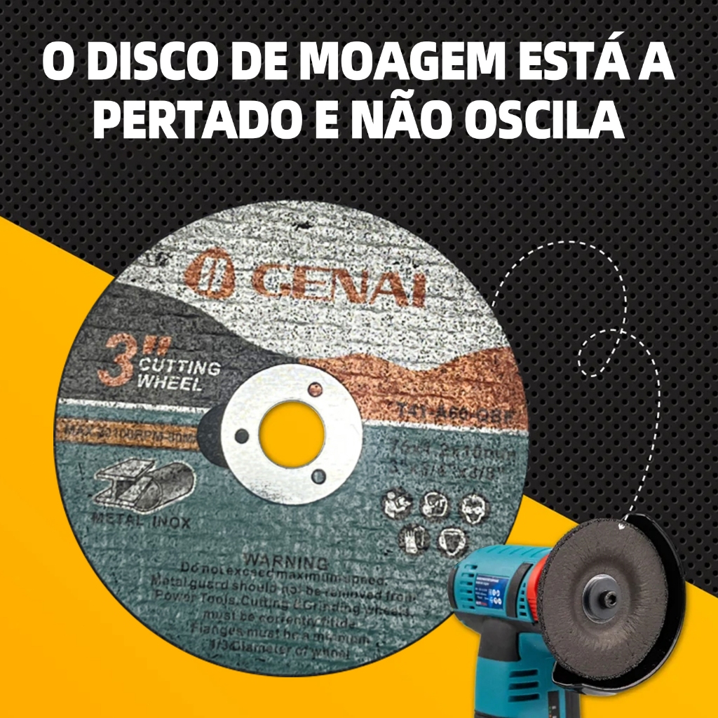 Mini Disco De Corte De 75/76 Mm Com 25/50/100 Pacotes , Rebolo Circular
