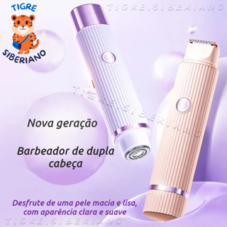 Depilador Eletrico Feminino Recarregável Removedor De Pelos Navalha Dupla em Oferta na Shopee