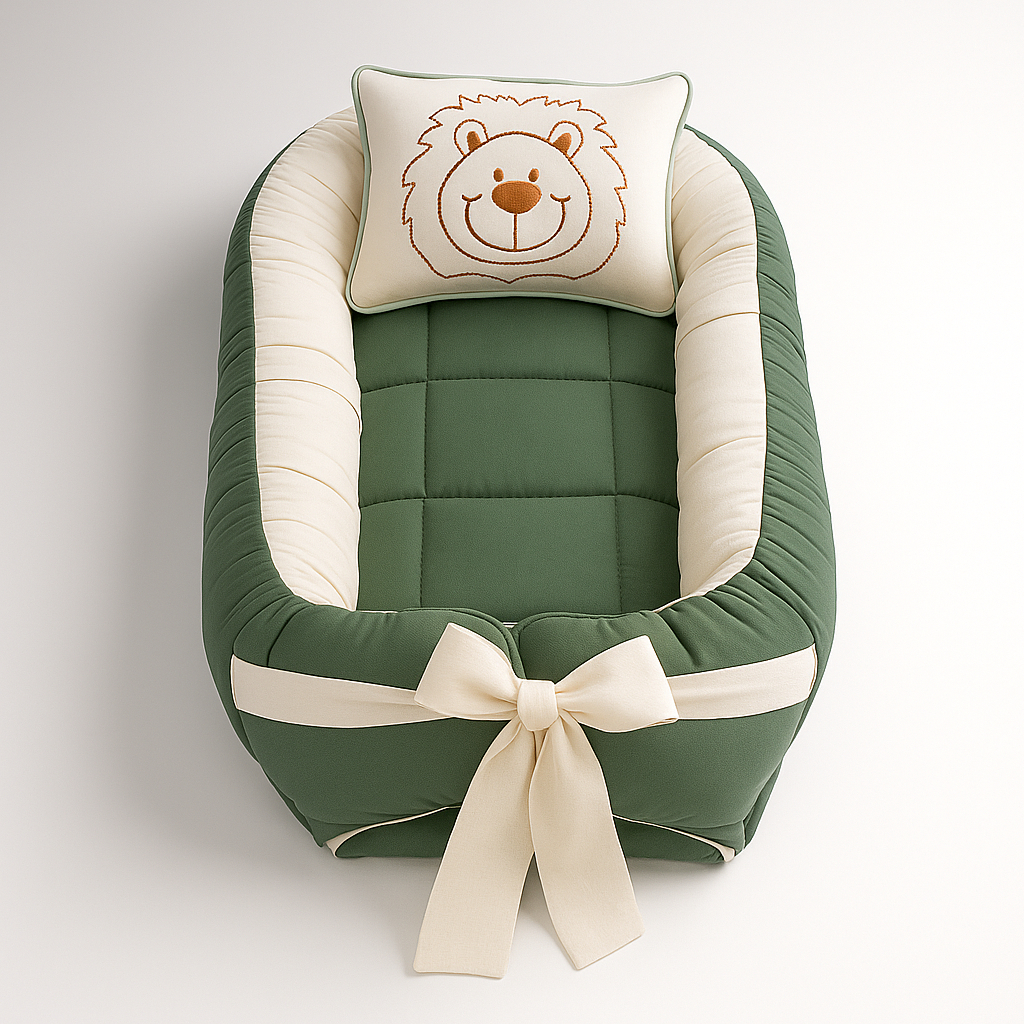 Ninho Redutor de Berço com Travesseiro para Menino e Menina – Ajustável e Seguro em Oferta na Shopee