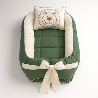 Ninho Redutor de Berço com Travesseiro para Menino e Menina – Ajustável e Seguro em Oferta na Shopee