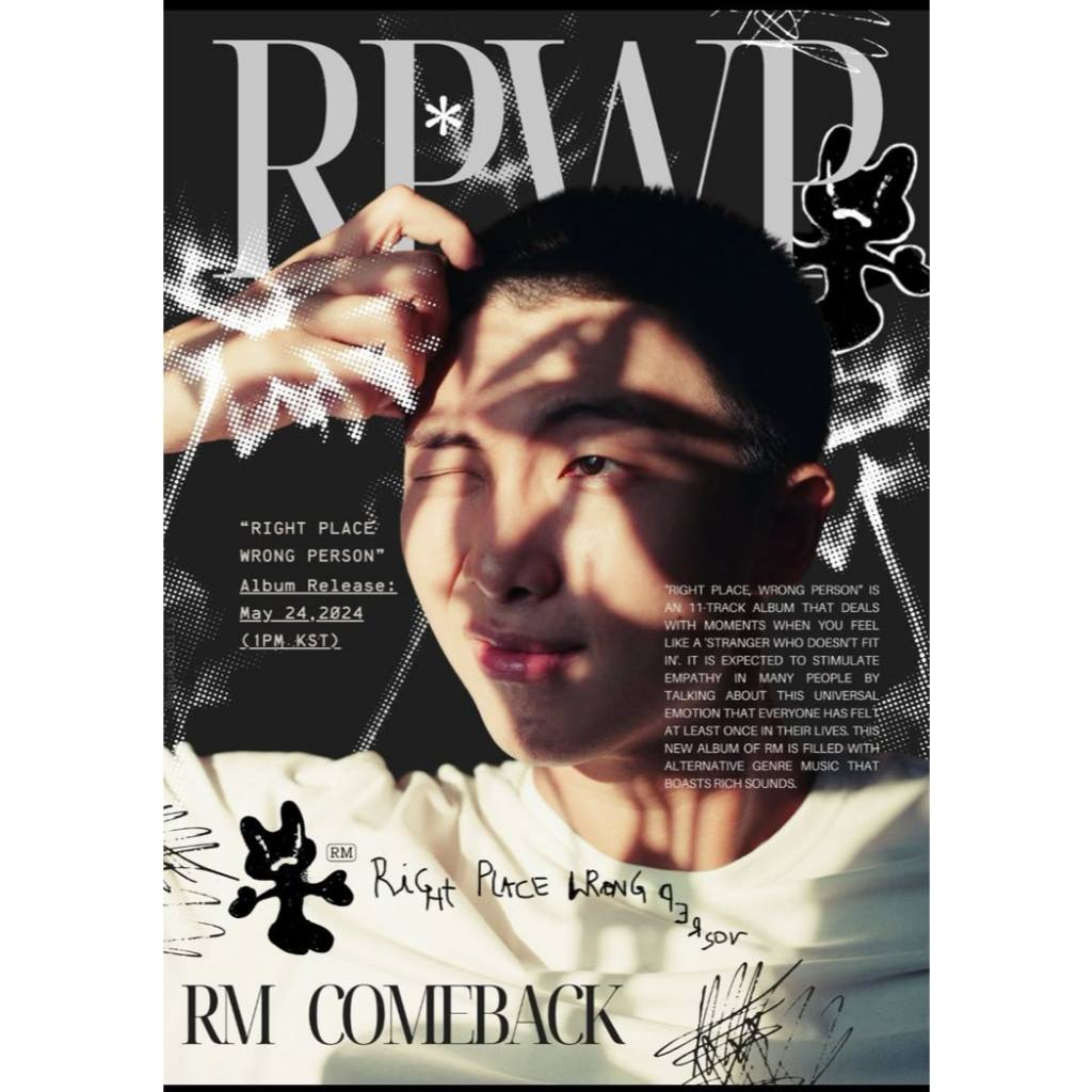 Poster RM -  RAP MONSTER - Cantor - Rapper - BTS - RM