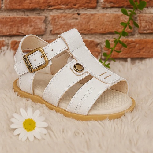 Sandália infantil menino Papete Batizado Pimpolho Casual Básica antiderrapante