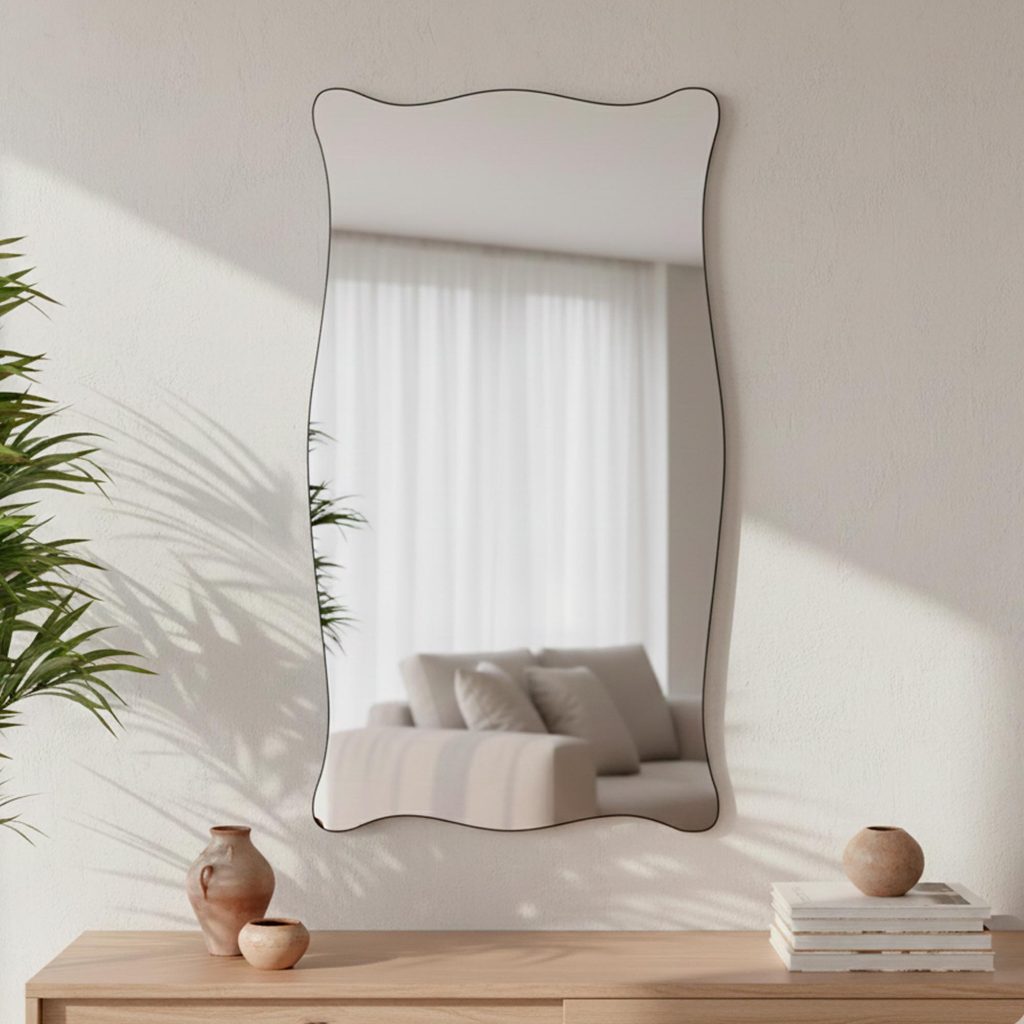 Espelho Orgânico Decorativo Grande 60x110cm - Mod. Paris em Oferta na Shopee