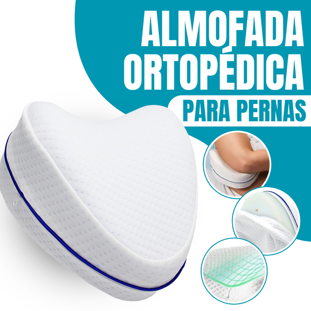 Imagem Travesseiro Ortopédico Almofada De Postura para Pescoço Pernas Joelho Pés ergonômico