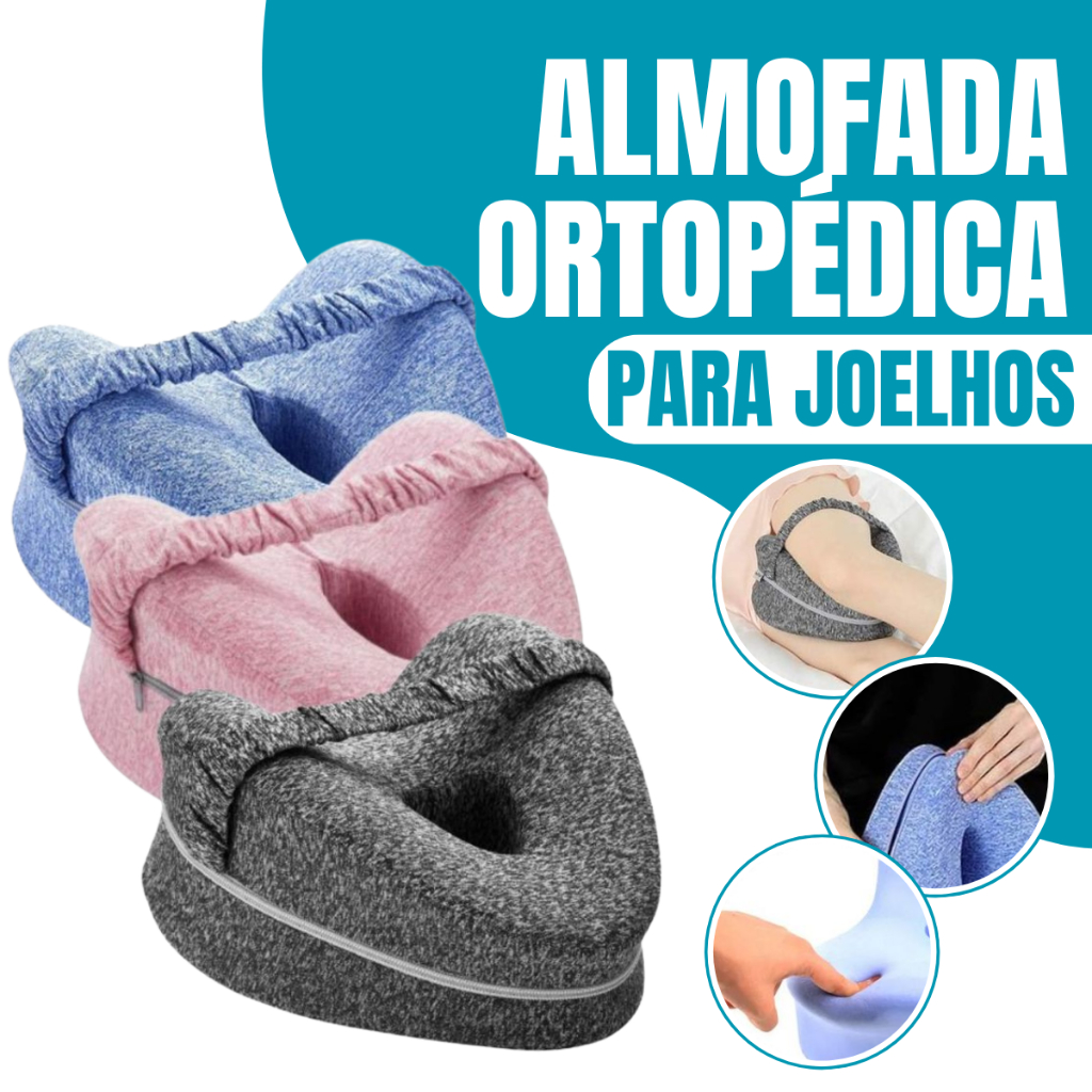 Almofada Ortopédica de Descanso Para Pernas e Joelhos | Alívio da Coluna e Postura Correta ALÇA FIXAÇÃO em Oferta na Shopee