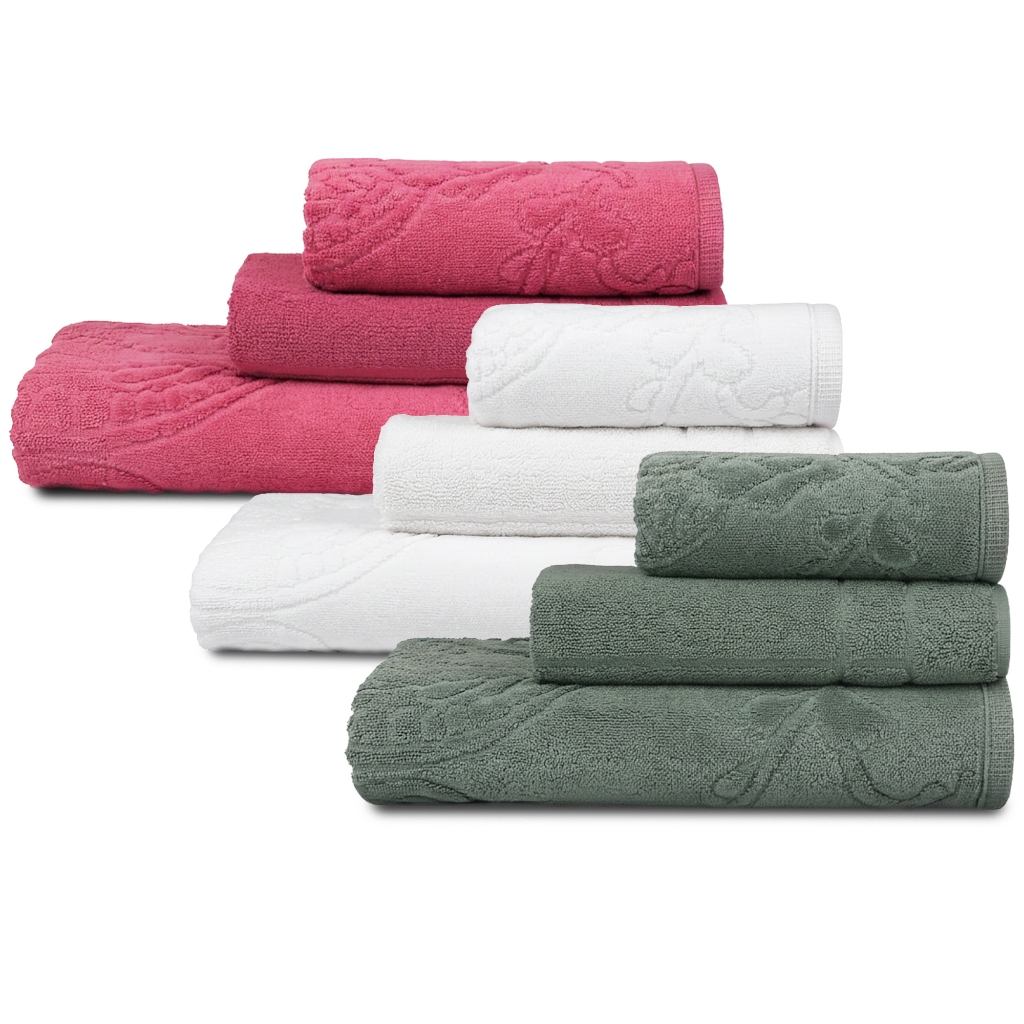 Jogo De Toalha 3 Peças Banho Gigante 100% Algodão Ótima Absorção Fio Penteado 470g/m² Amalfi