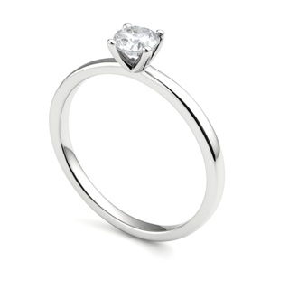 Anel Feminino Solitário Prata de Aço Inoxidável Fino 3mm Espessura Pedra Zircônia Delicado em Oferta na Shopee