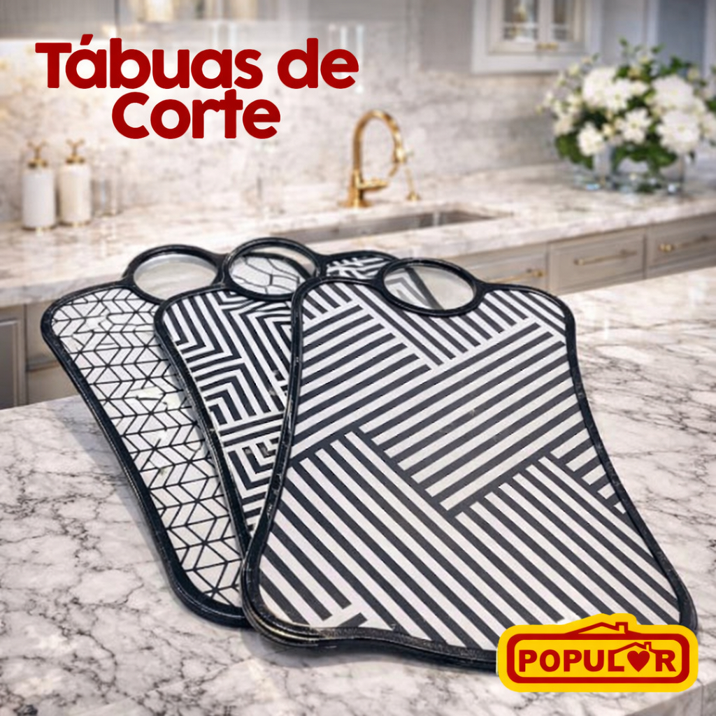 Tábua de Cortar Carne de Plástico 37cm x 24cm
