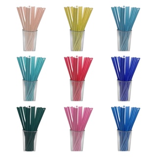 Kit Canudos De Papel Biodegradável 6mmx20cm Modelo Liso em Oferta na Shopee