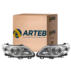Par Farol Saveiro Gol Voyage G5 Original Logo Vw H1 H7 Arteb