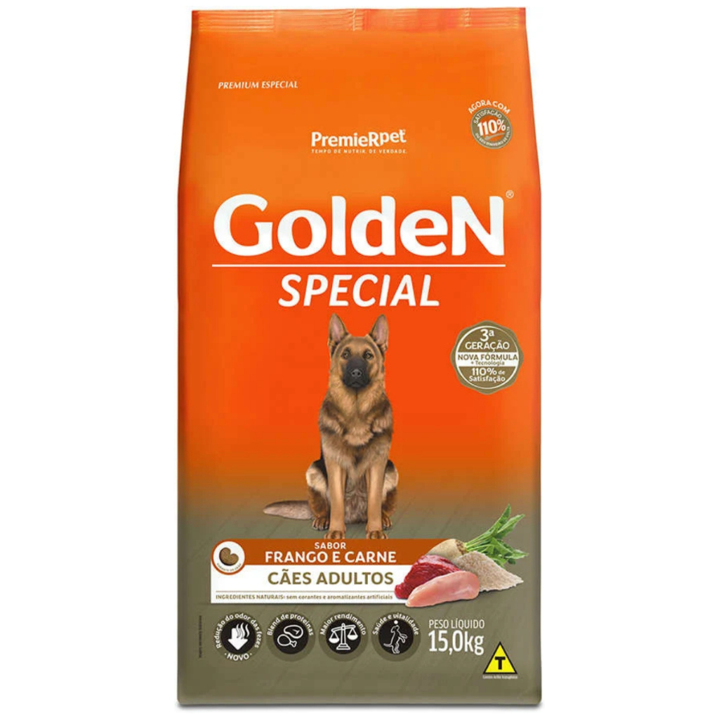 Ração Golden Special Para Cães Adulto Frango E Carne 15kg em Oferta na Shopee