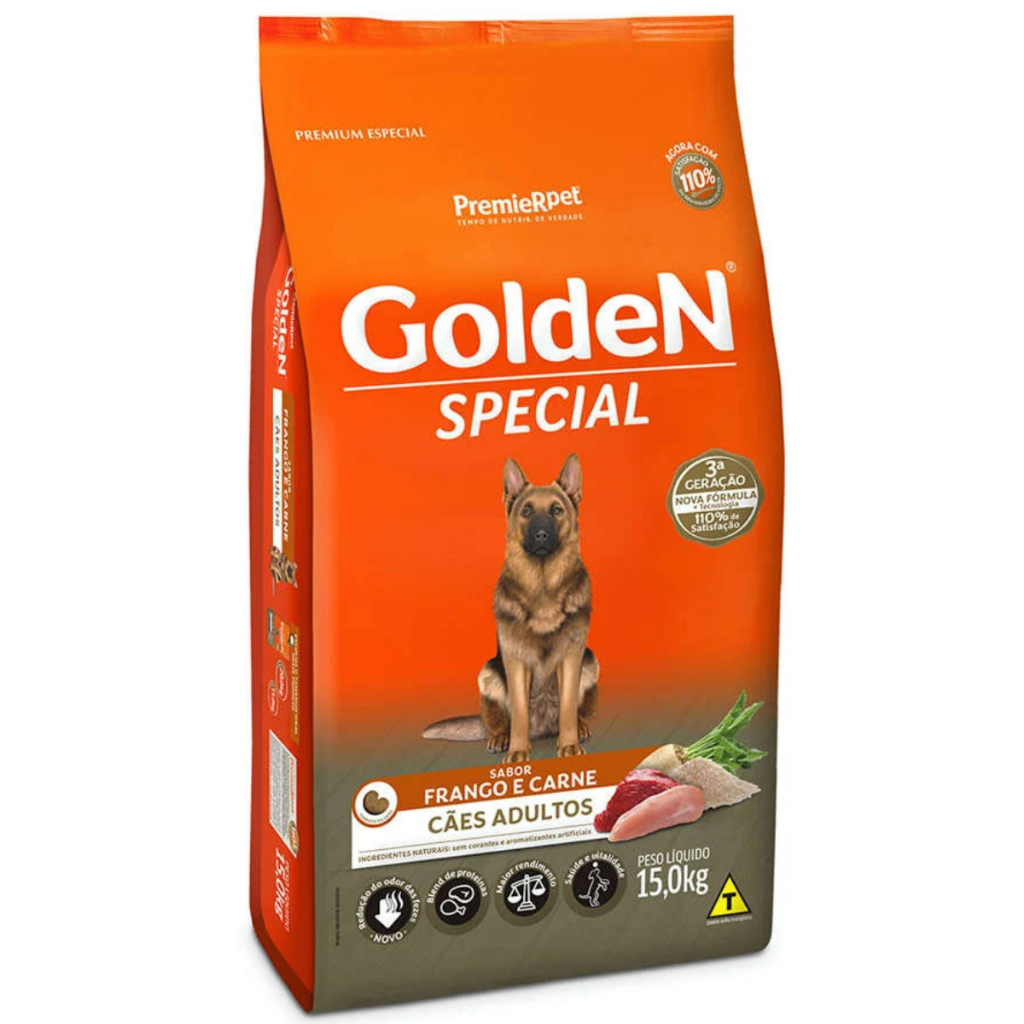 Golden Special Para Cachorro Adulto Frango E Carne 15kg