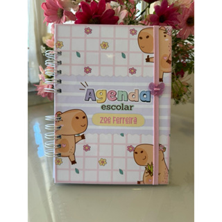 Agenda Escolar 2026 Personalizada | Capivara - A5 | 1 Dia ou 2 Dias por página em Oferta na Shopee