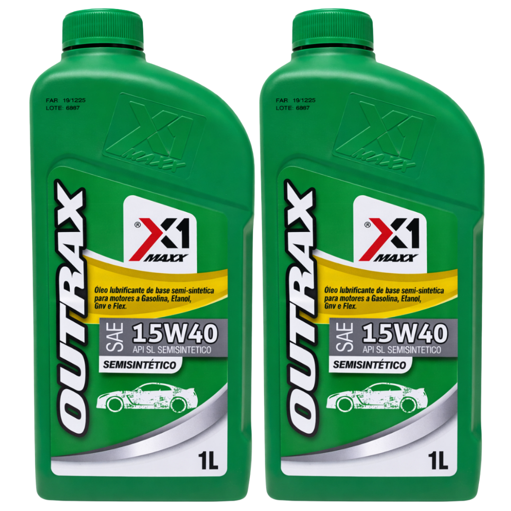 Kit 2 Óleos Motor X1 Maxx Sae 15w40 Api Sl Semi- Sintético em Oferta na Shopee