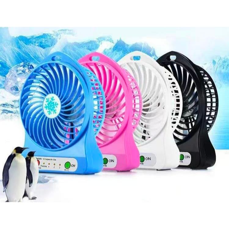 Mini Ventilador Portátil Mesa Recarregável Usb 3 Velocidades KA-F001