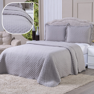 Roupa de Cama Queen 400 Fios Colcha Casal Dupla Face Cobre Leito Queen King Tecido Macio Premium em Oferta na Shopee