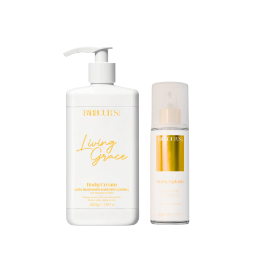 Kit Body Splash e Hidratante Living Grace  Barbour's em Oferta na Shopee