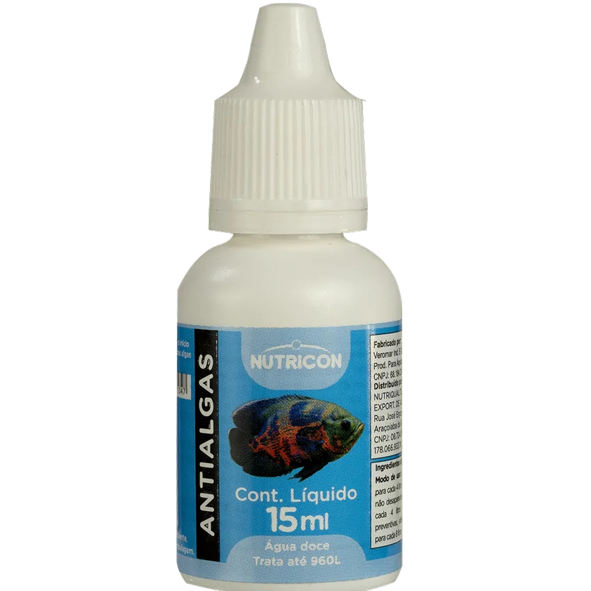 AntiAlgas Nutricon 15 ml – Controle e água cristalina no seu aquário