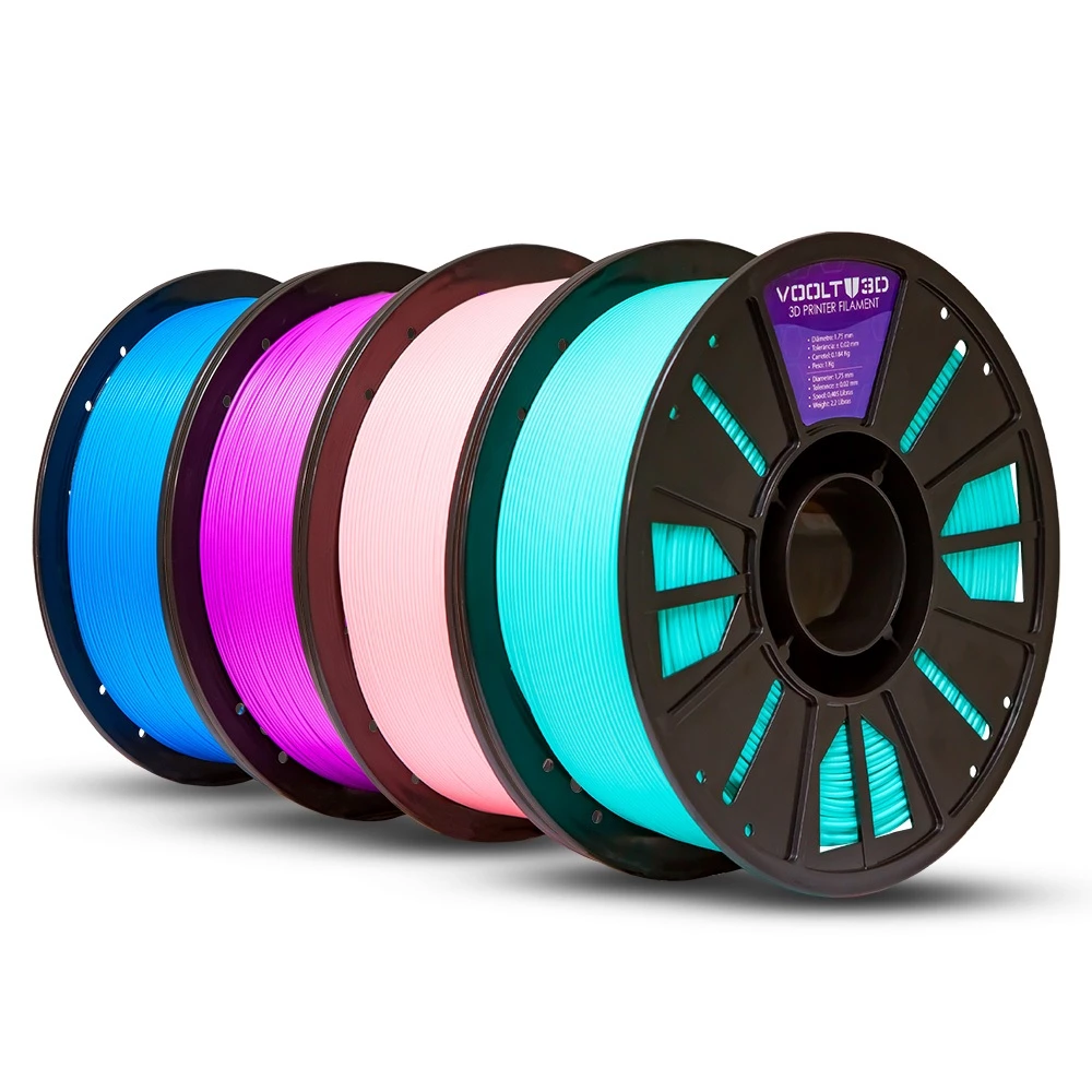 Filamento PLA Sólido Premium Para Impressora 3D 1kg 1,75mm - Diversas Cores - Voolt3D