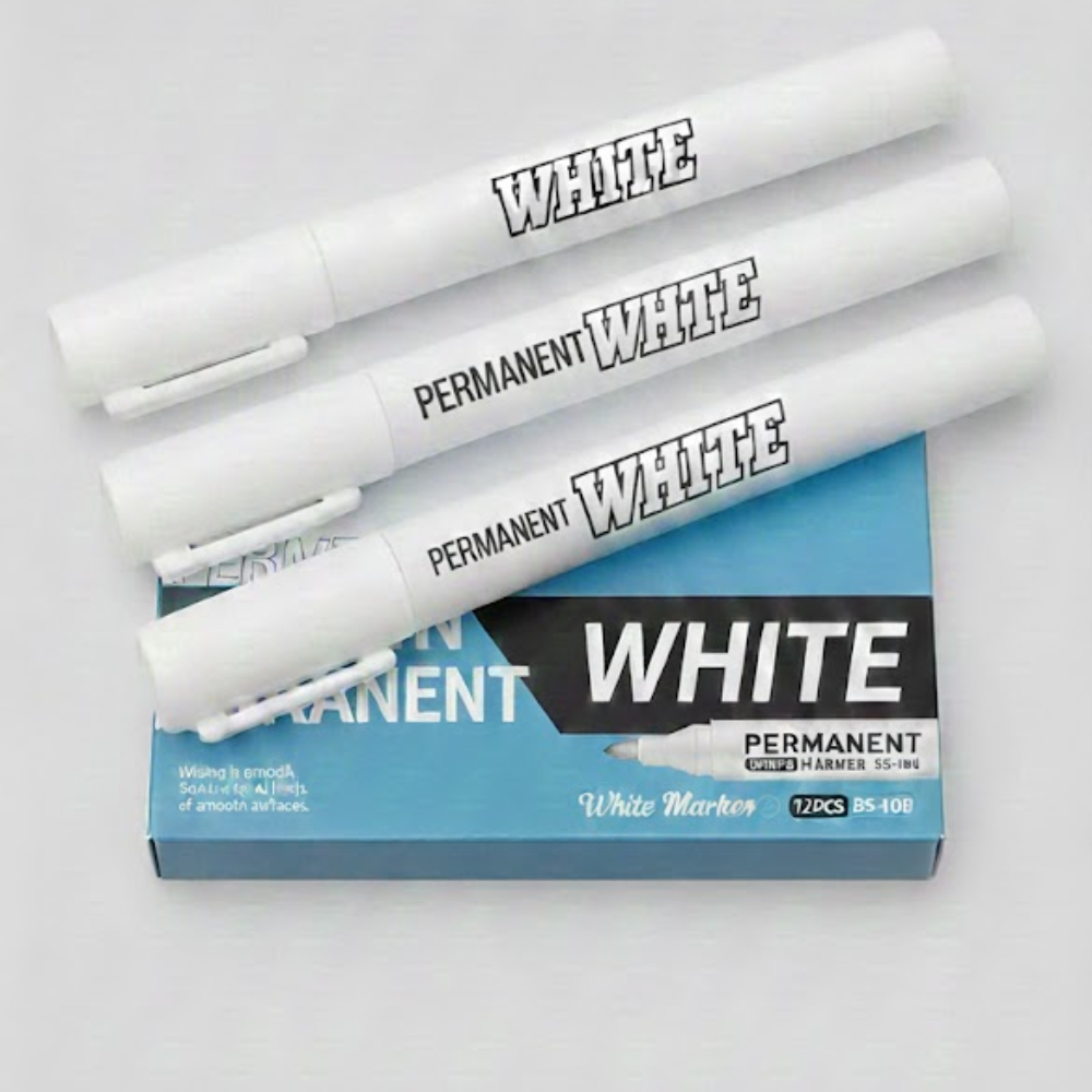 KIT Com Caneta Marcadora 1/2/6/12 Unidades Especial De Secagem Rápida Para Detalhes Branca  De 2mm em Oferta na Shopee