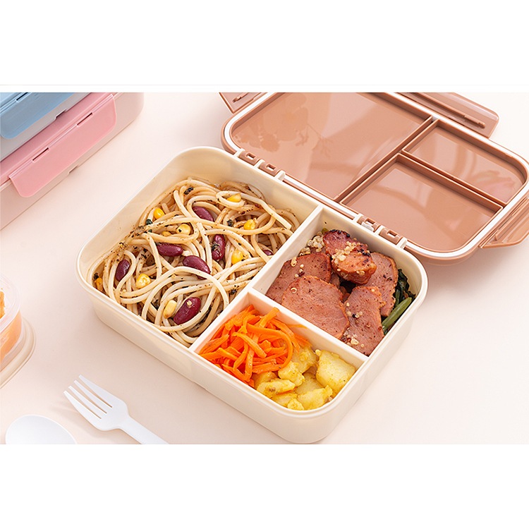 Lancheira Escolar Infantil Com Divisórias Marmita Bento Box em Oferta na Shopee