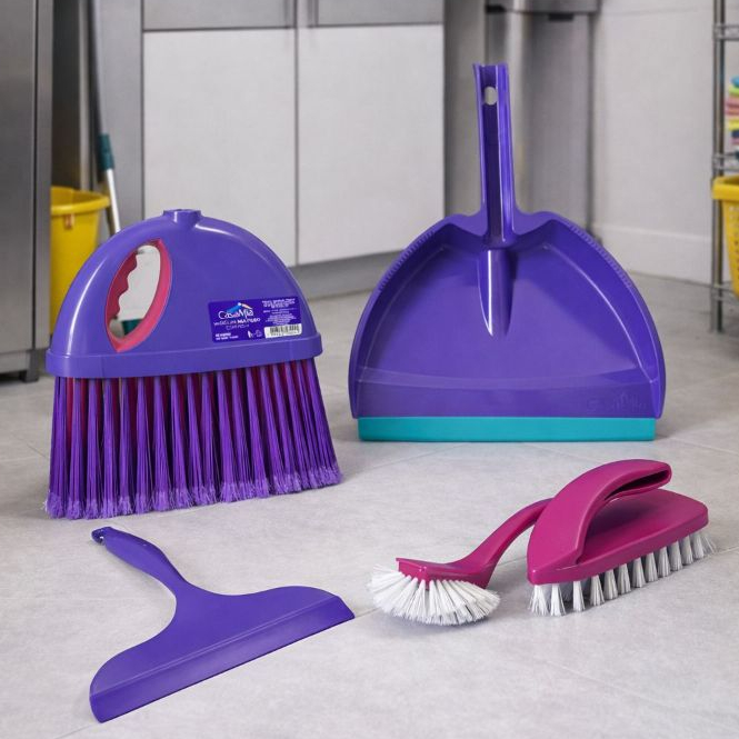 Kit de Limpeza CasaMia – 5 Peças Multioso