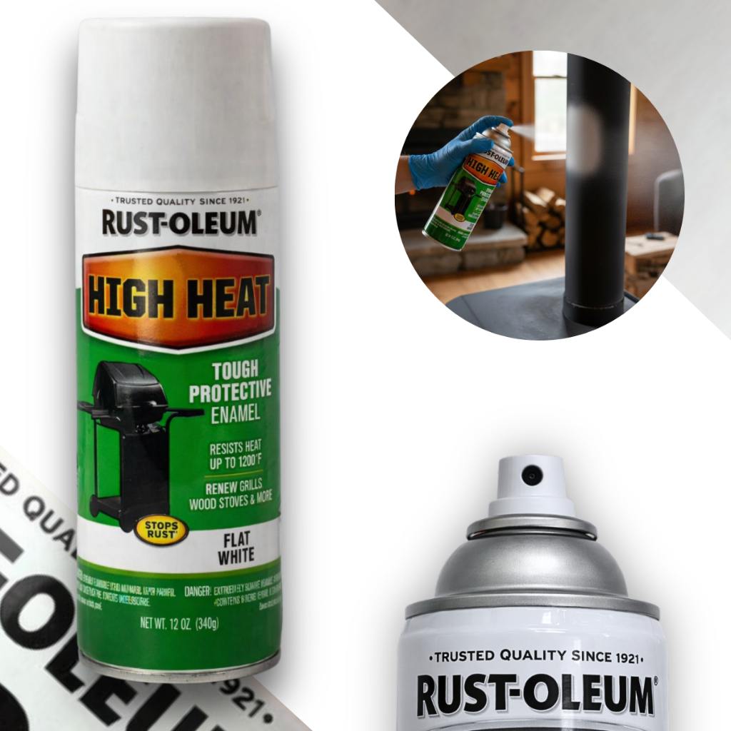 Spray Alta Temp Churrasqueira Branco Fosco 340g Rust Oleum