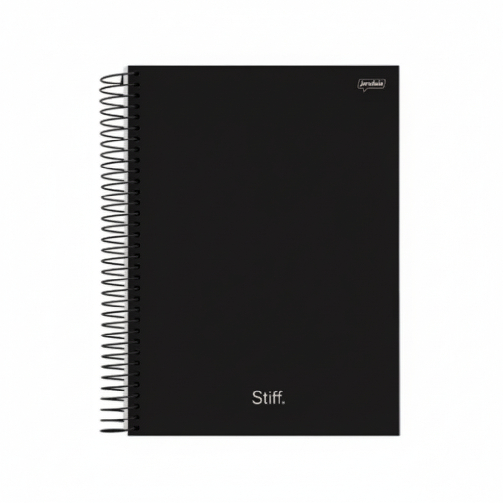Caderno Espiral 20 Mat 320 Folhas Preto Stiff / 01 Unidade em Oferta na Shopee